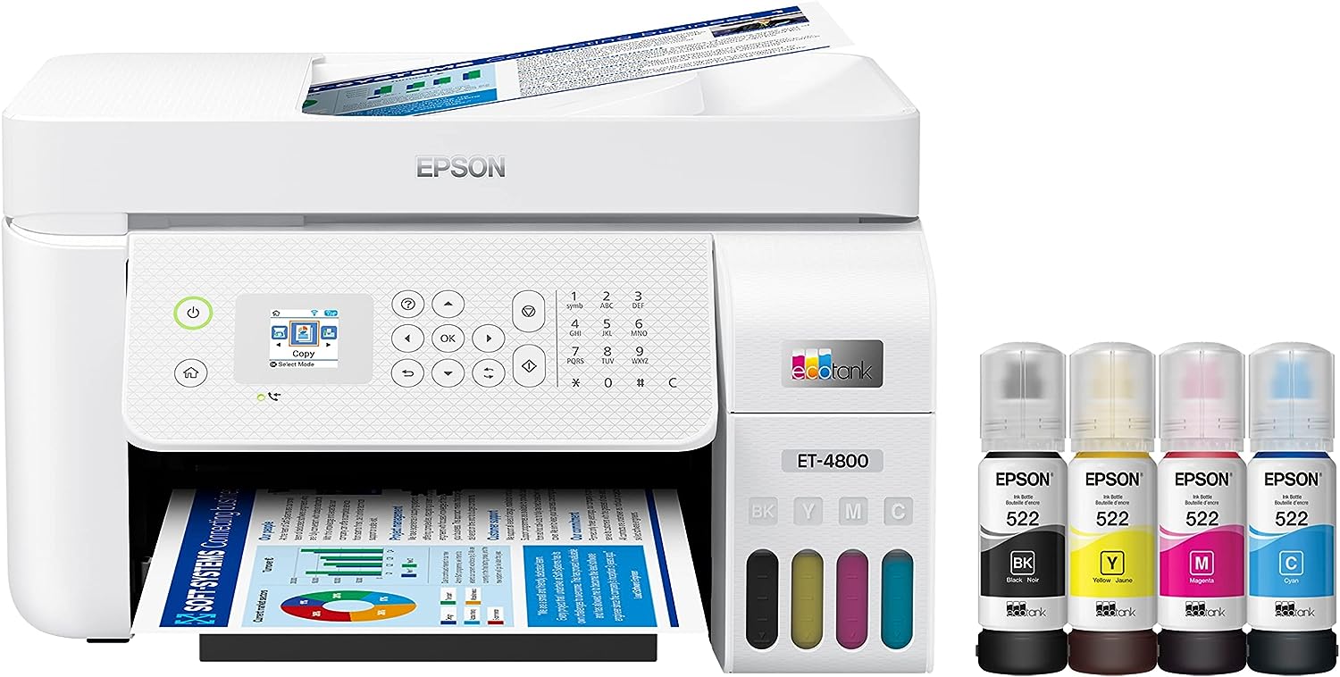 Epson Ecotank Et 4800 Printer Review 7757